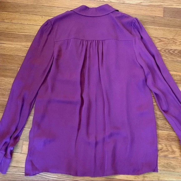 HAUTE HIPPIE NEW Pocket Silk Blouse Top - Picture 12 of 12